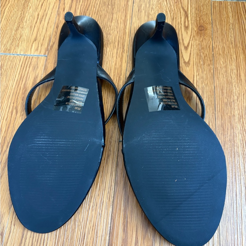 JustFab Black Strappy Heels